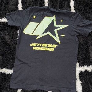 Jeffree Star Black Shirt with Vibrant Green Star
